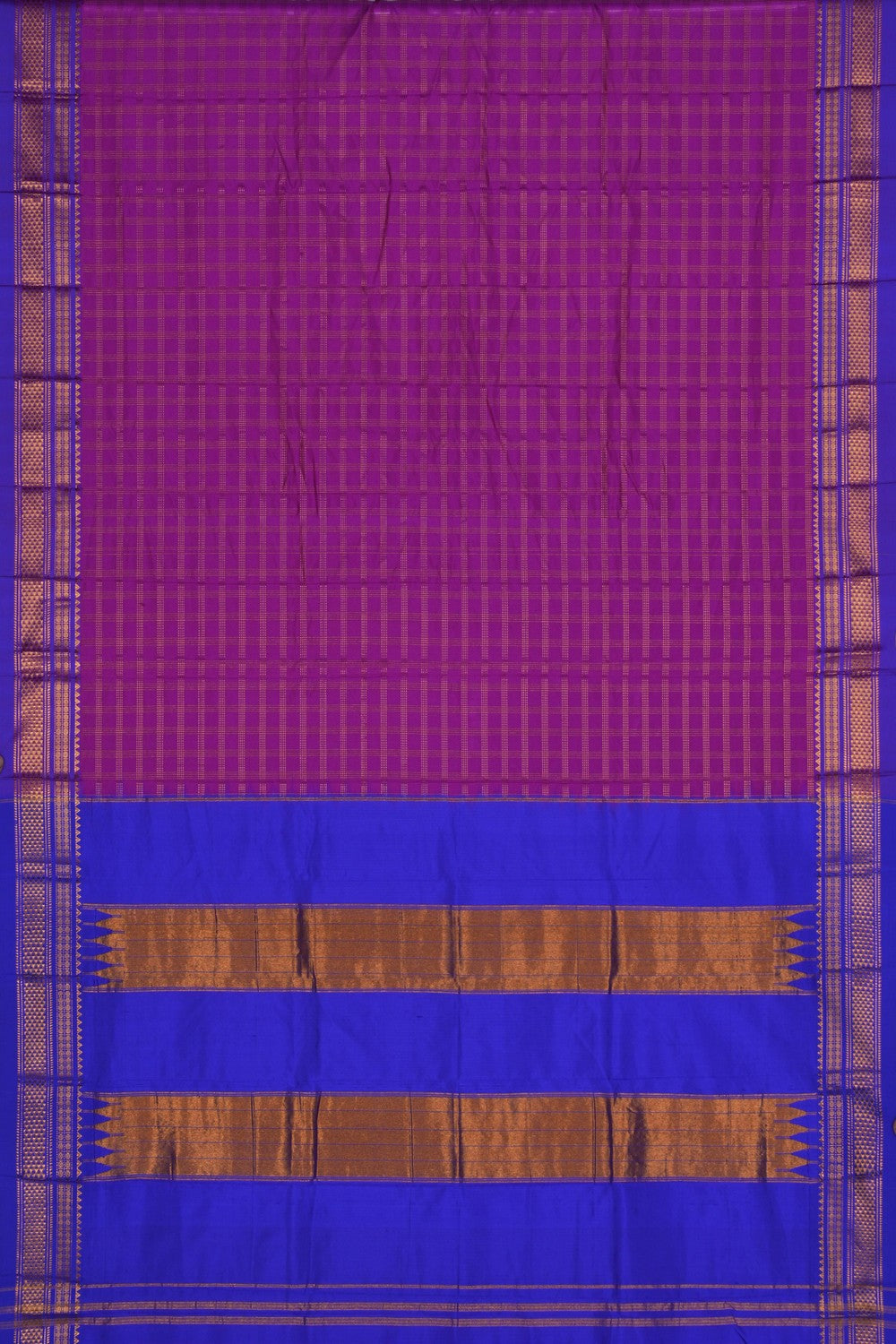 Image of Narayanpet Silk Magenta-Pink Saree