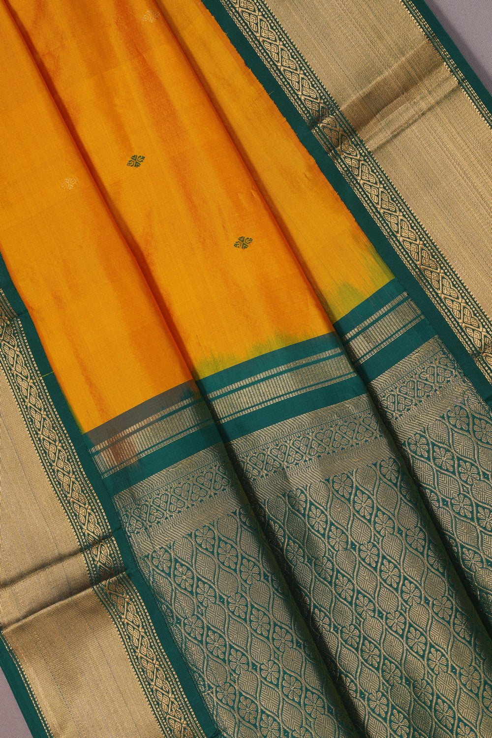 Image of Narayanpet Silk Yellow Saree