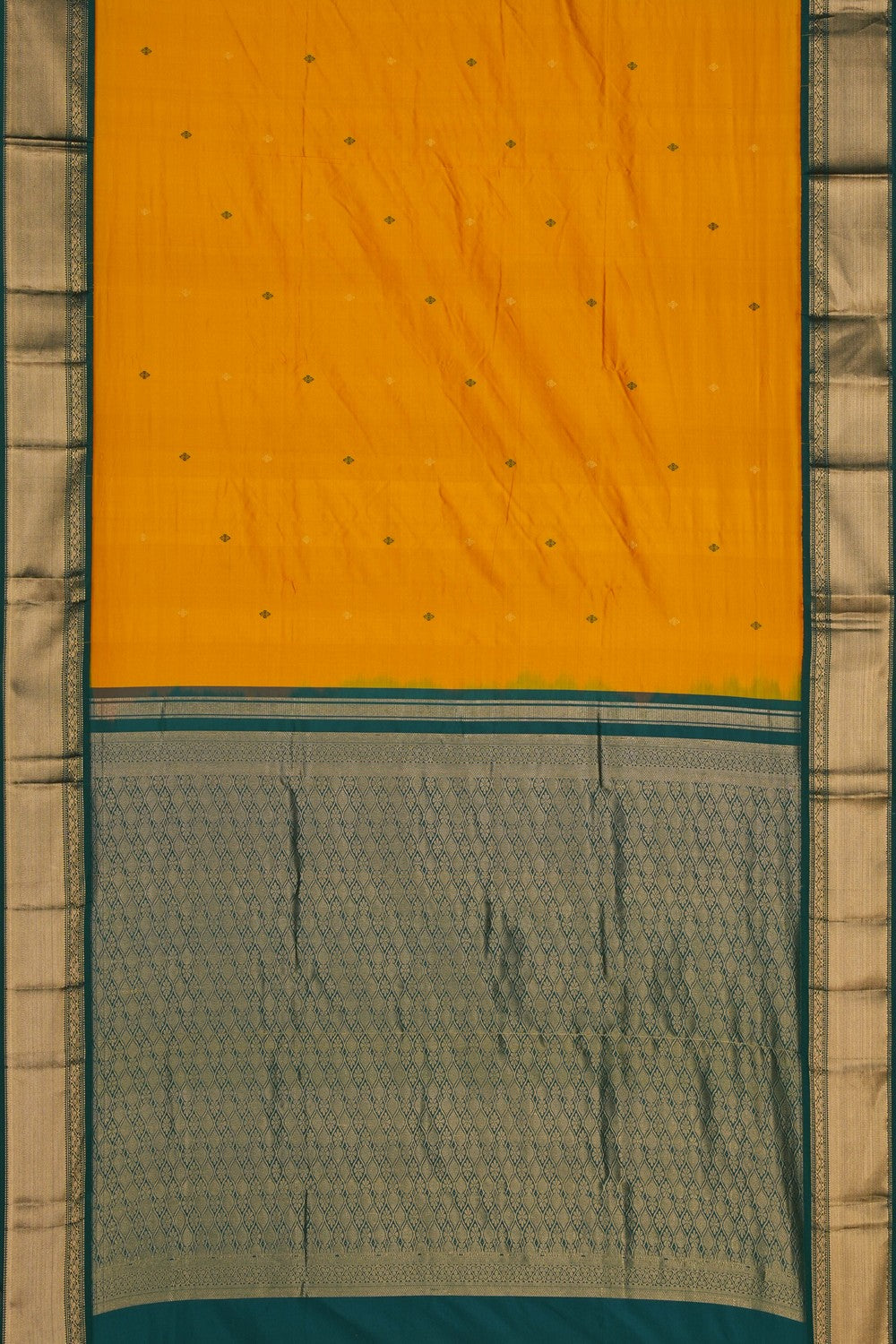 Image of Narayanpet Silk Yellow Saree
