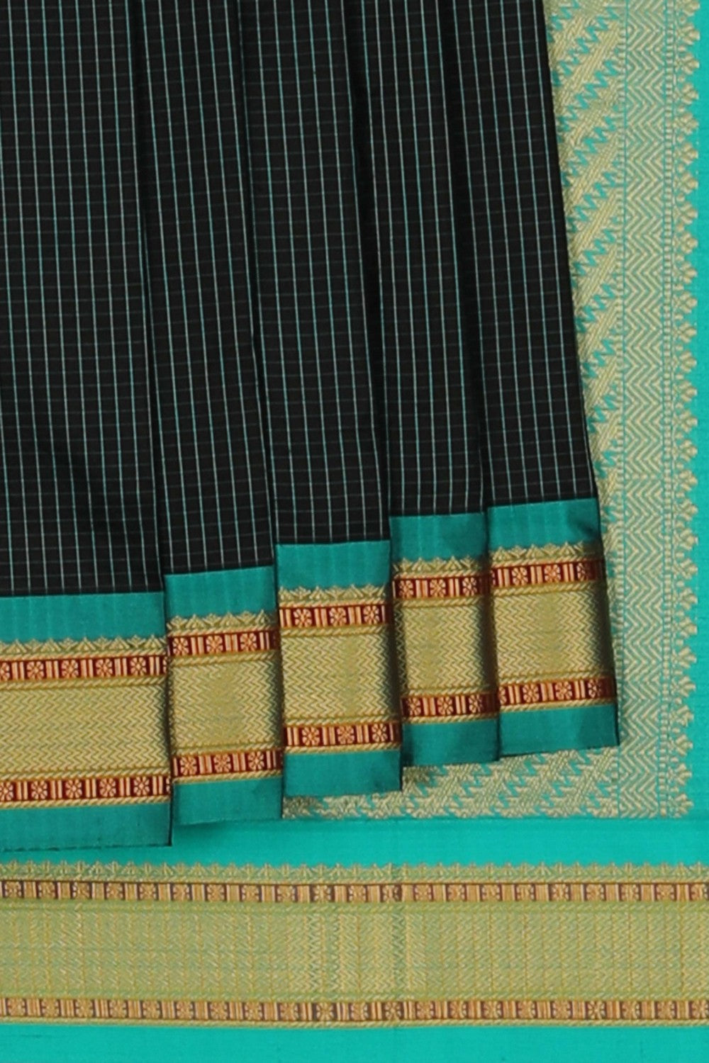 Image of Narayanpet Silk Black Saree