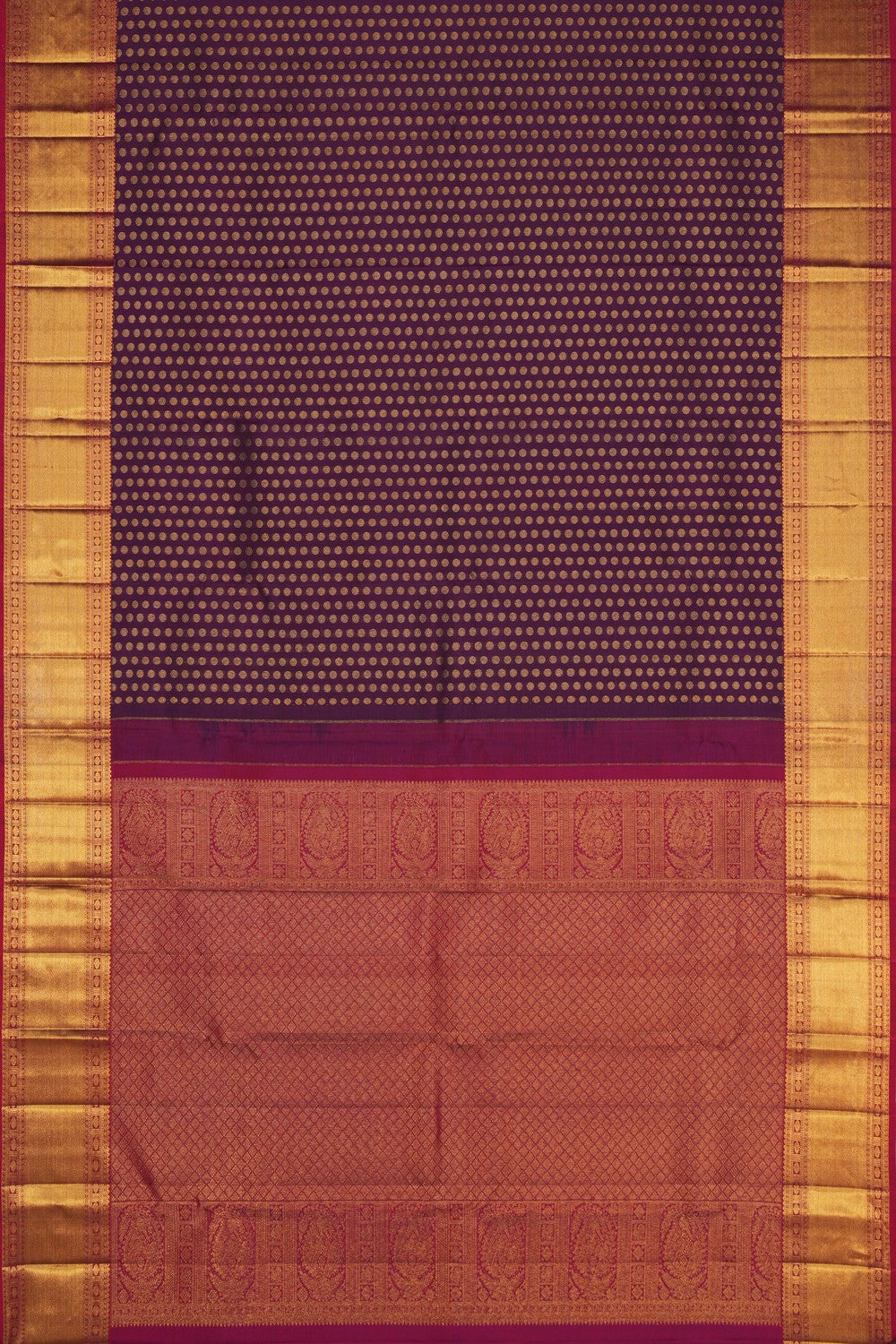 Image of Kanchipattu Brocade Purple Saree