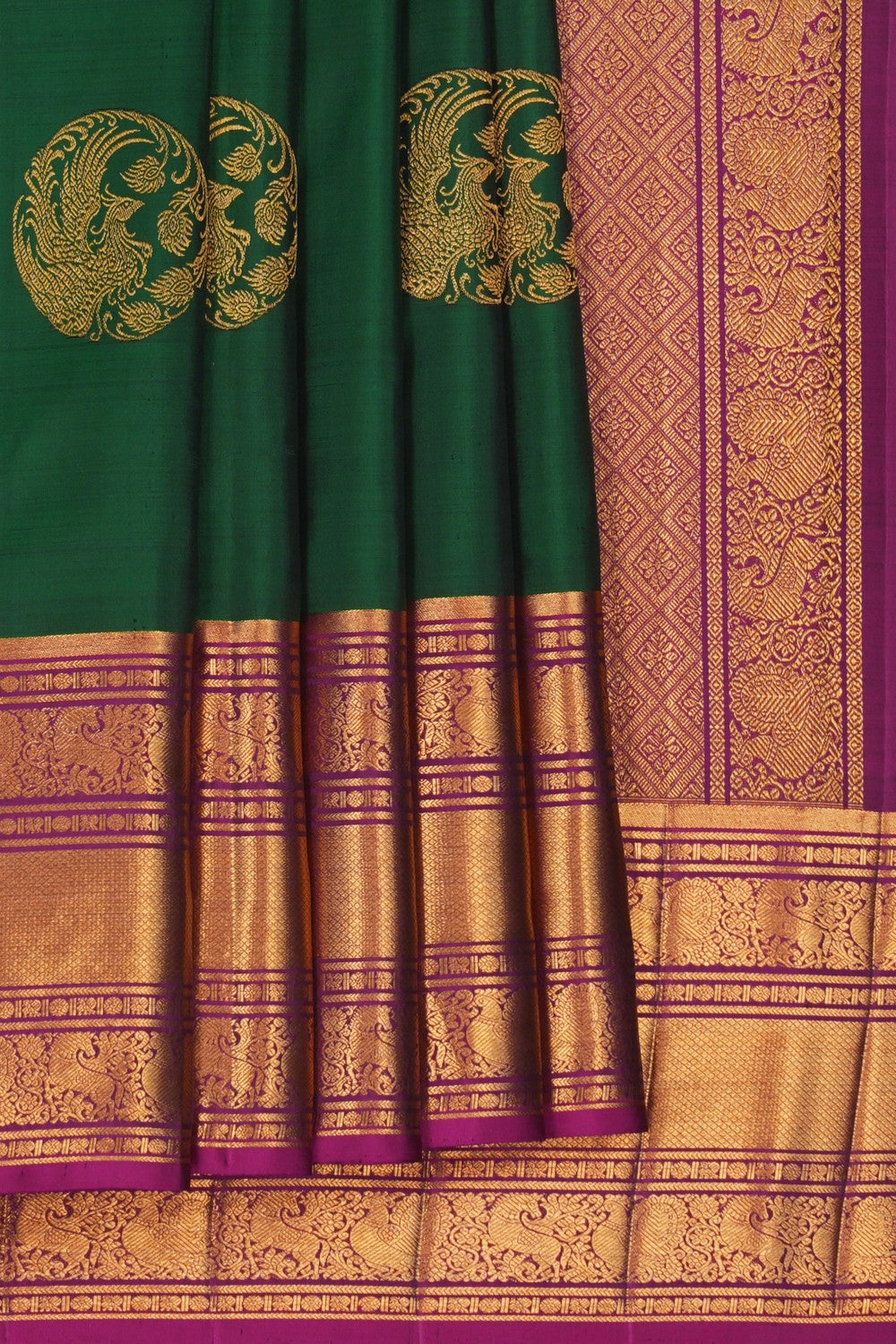 Image of Kanchipattu Green Saree