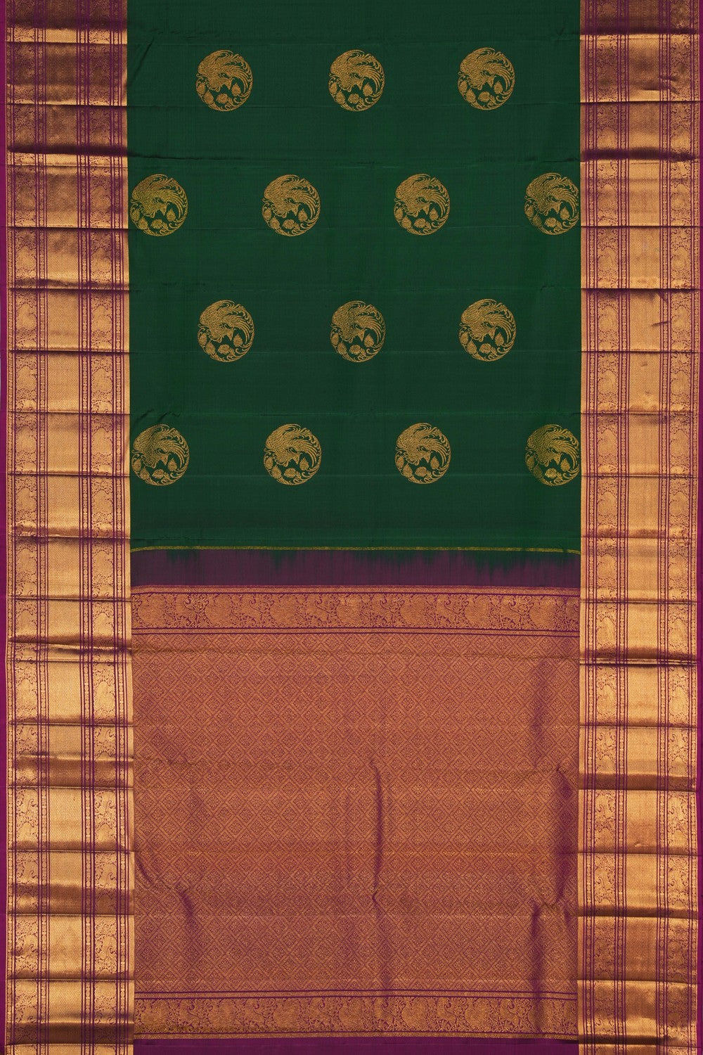 Image of Kanchipattu Green Saree