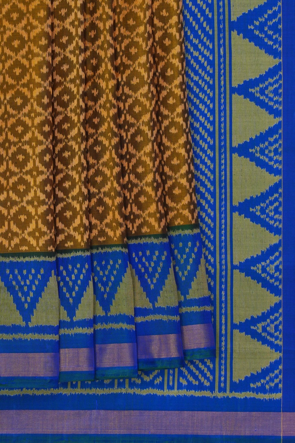 Image of Rajkot Silk Moss Green Saree