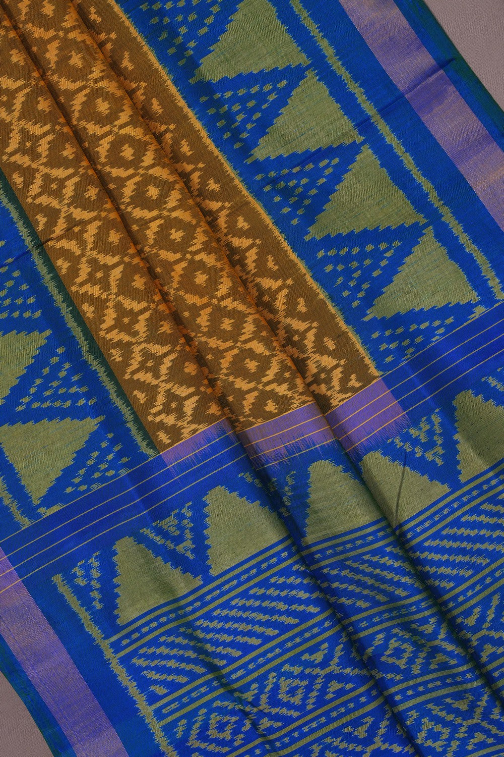 Image of Rajkot Silk Moss Green Saree