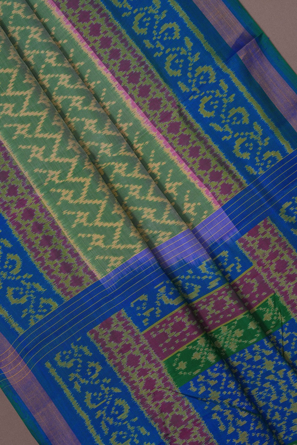 Image of Rajkot Silk Green Saree