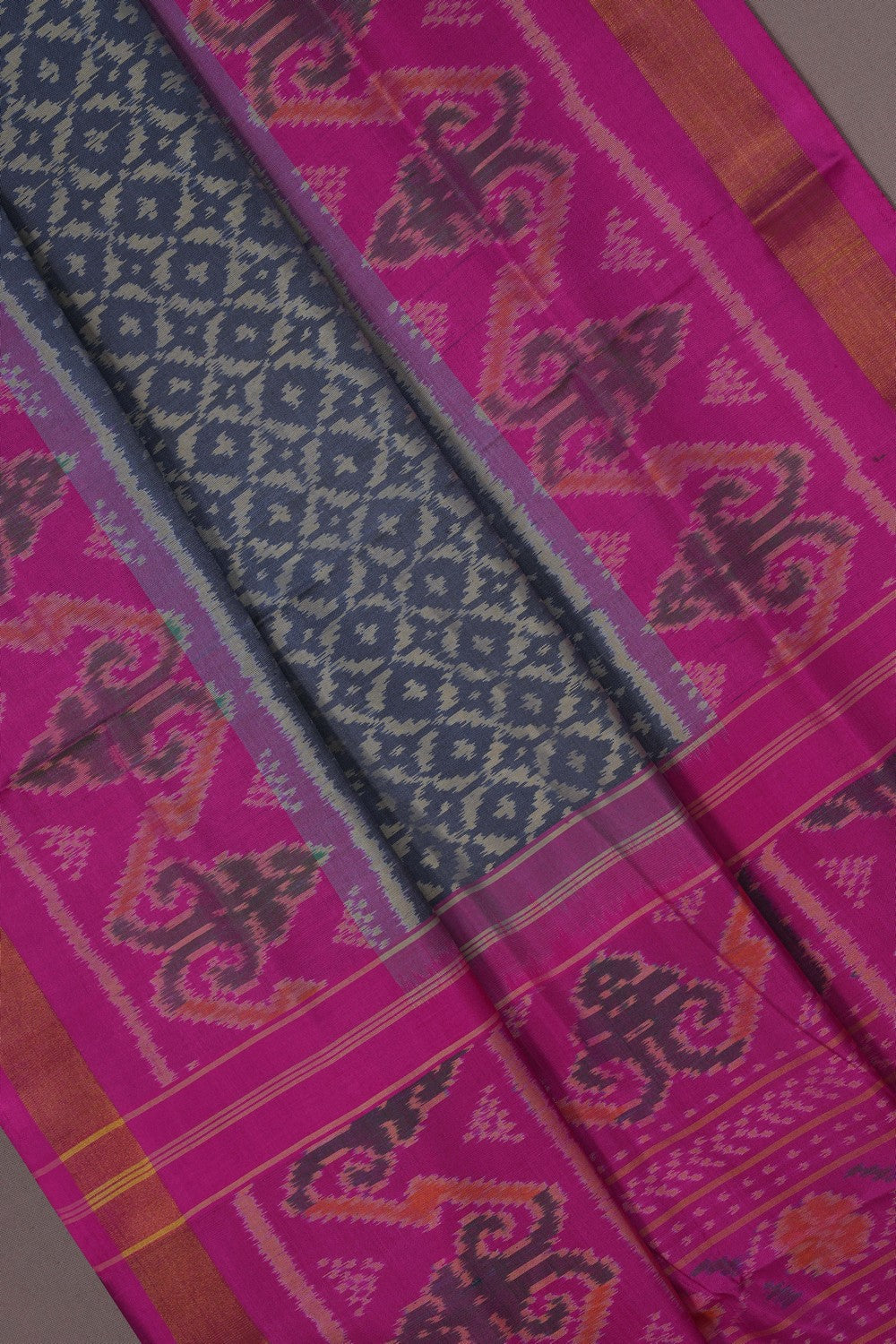 Image of Rajkot Silk Grey Saree