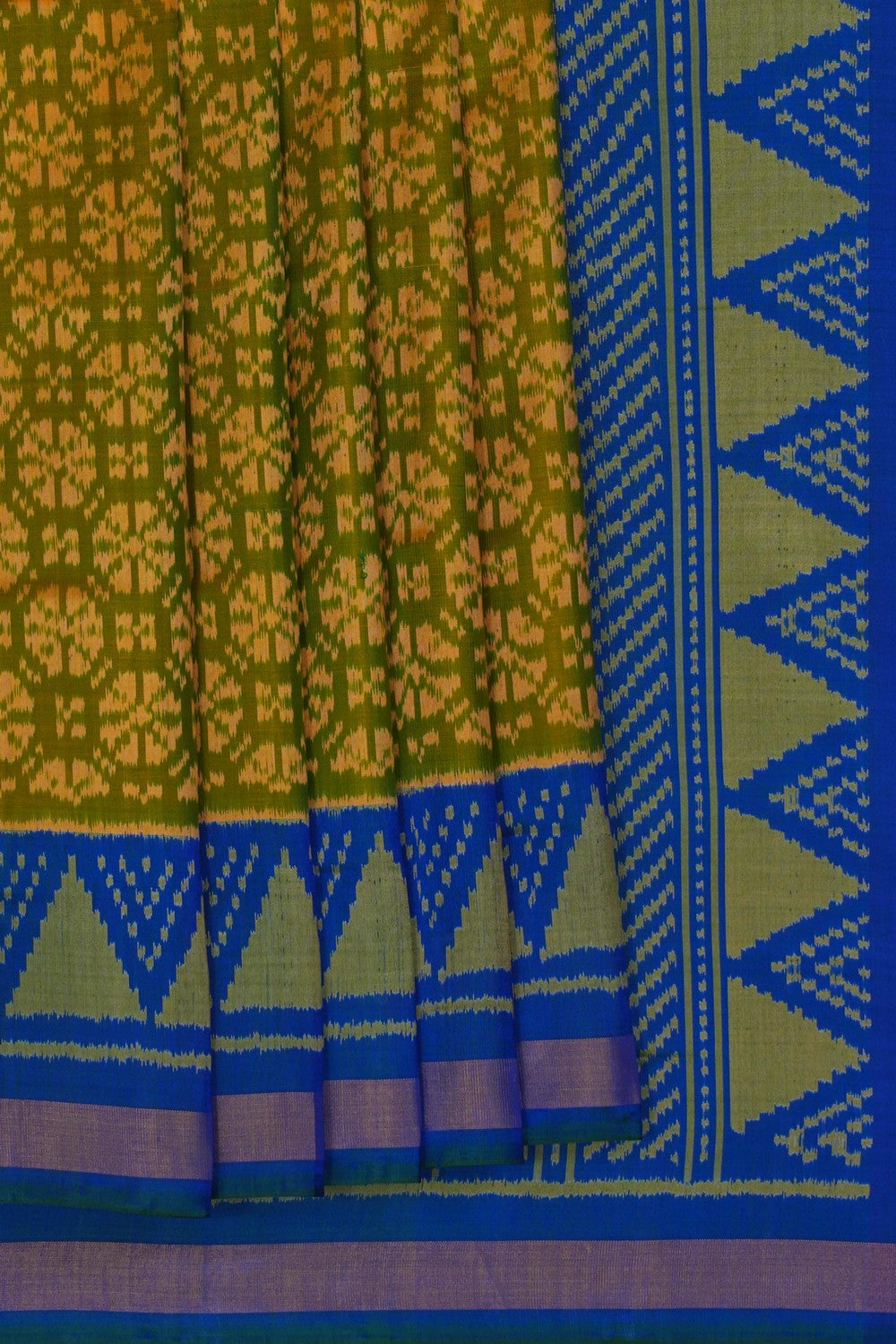 Image of Rajkot Silk Moss Green Saree