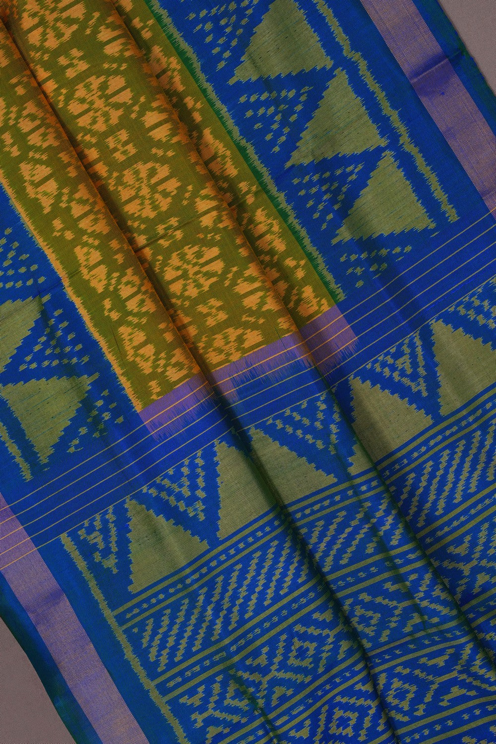 Image of Rajkot Silk Moss Green Saree
