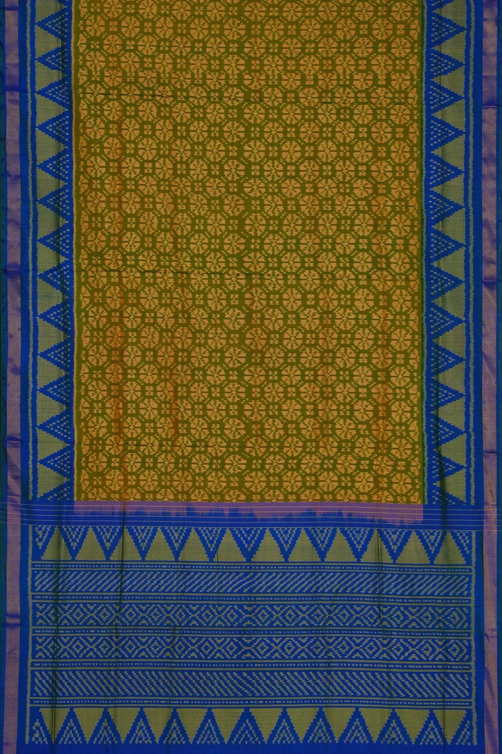 Image of Rajkot Silk Moss Green Saree