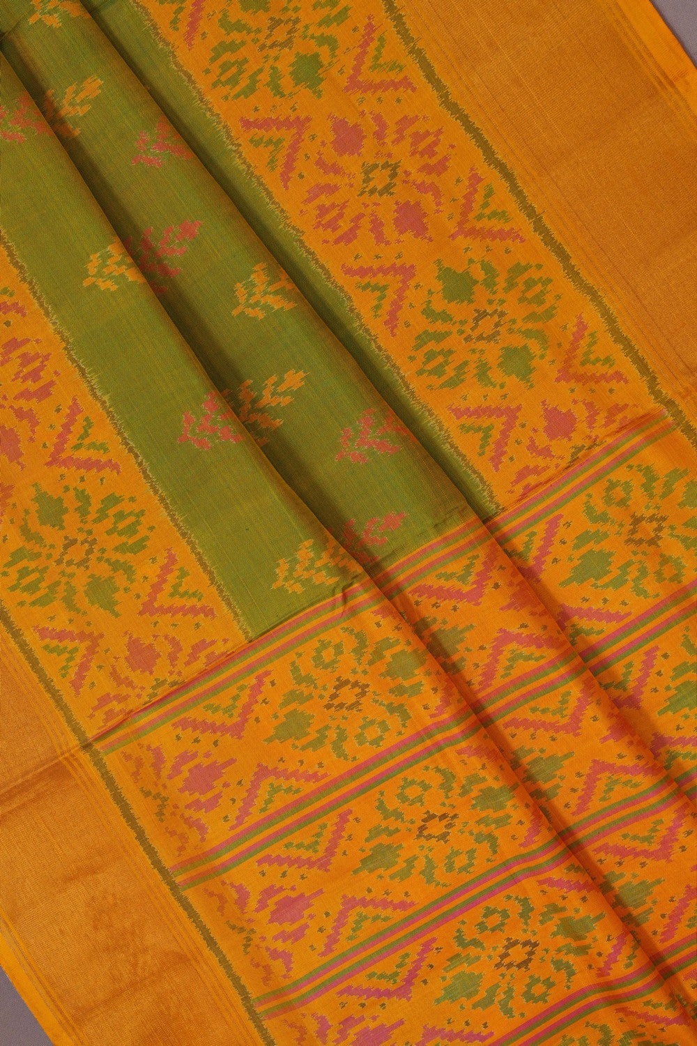 Image of Rajkot Silk Green Saree