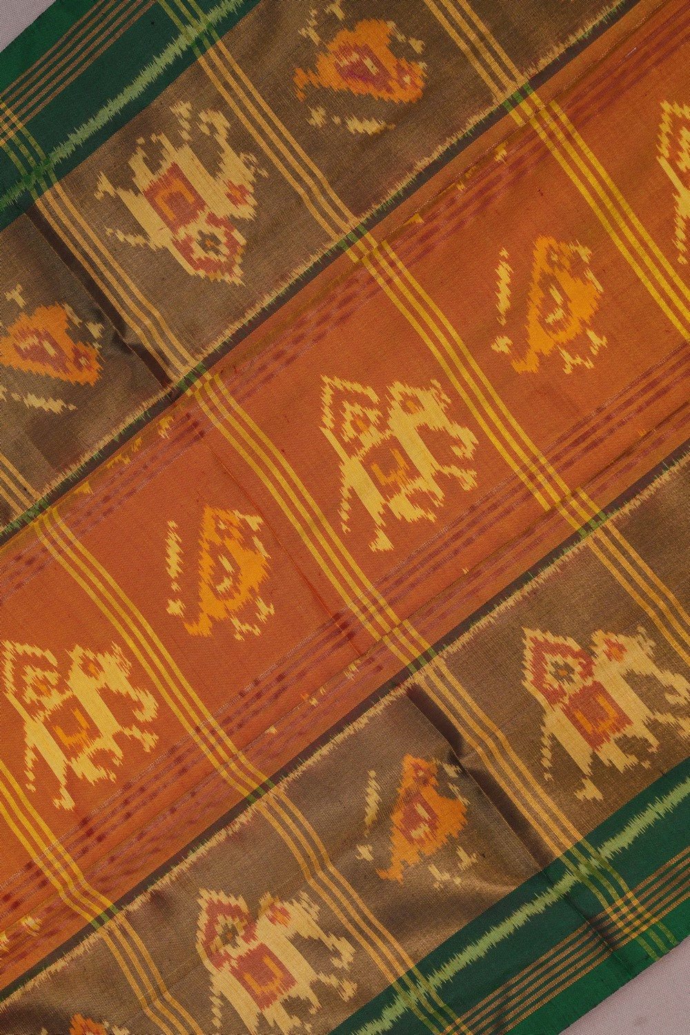 Image of Rajkot Silk Mustard Saree