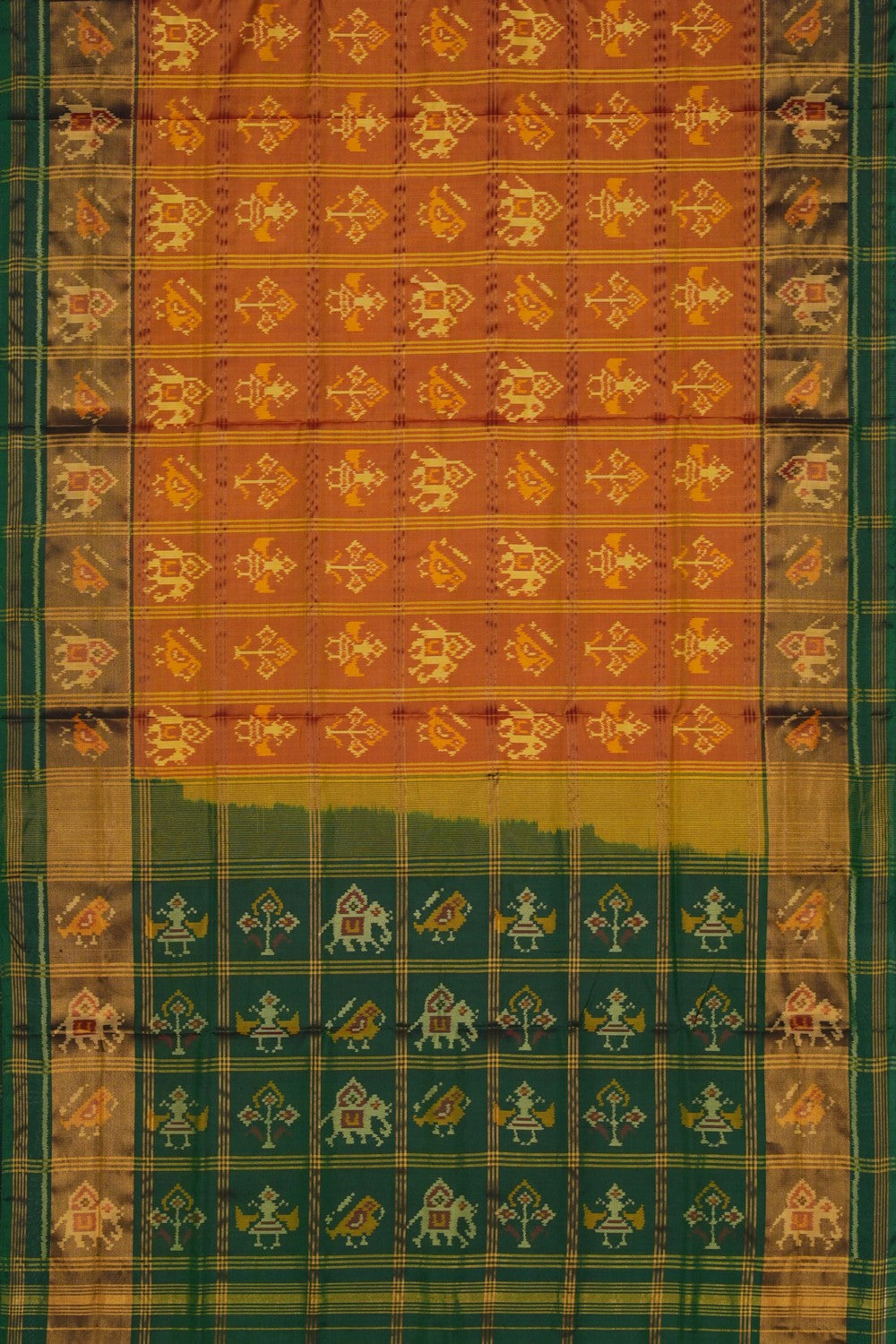 Image of Rajkot Silk Mustard Saree