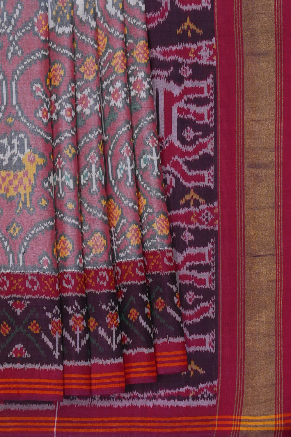 Image of Rajkot Silk Red Saree