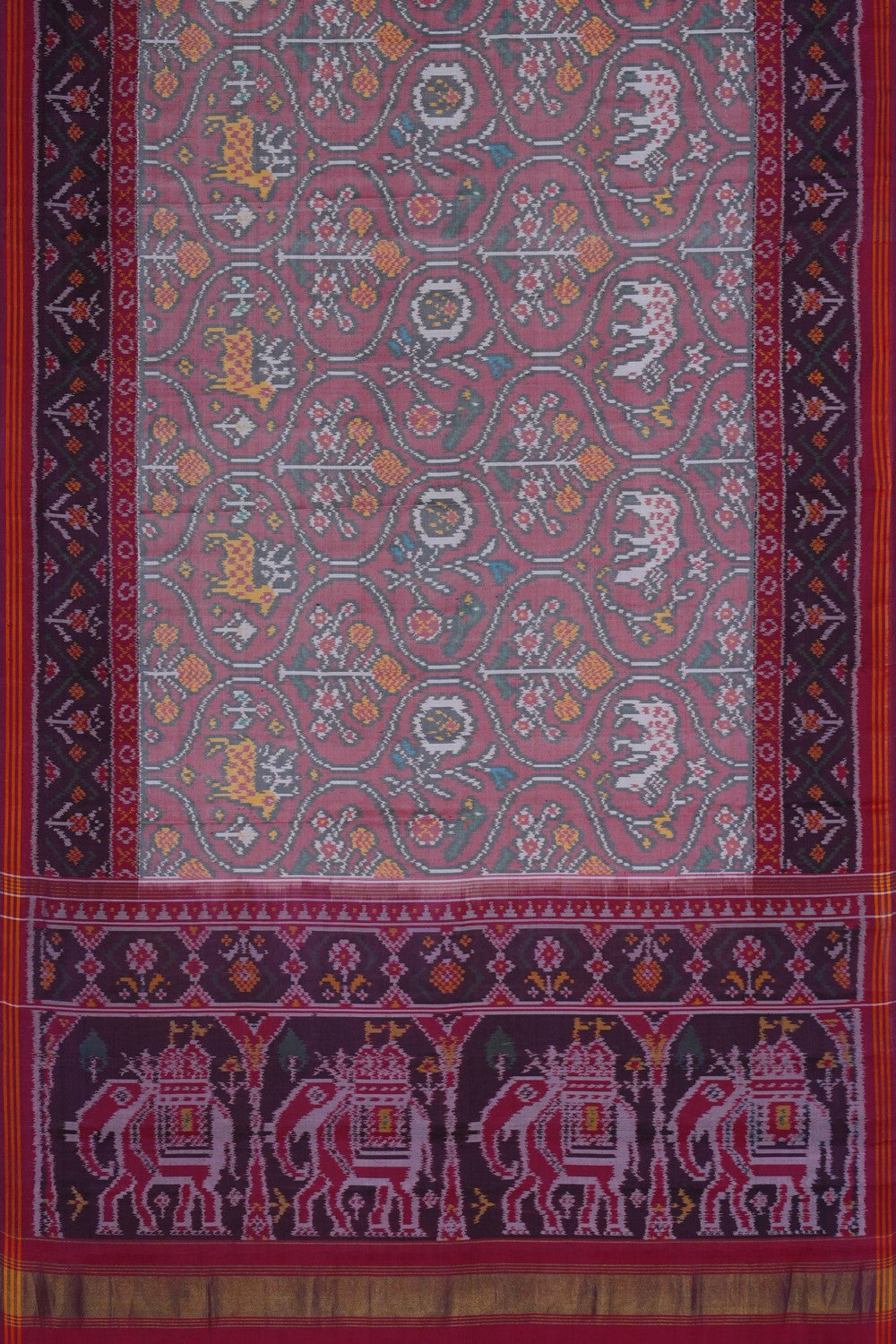 Image of Rajkot Silk Red Saree