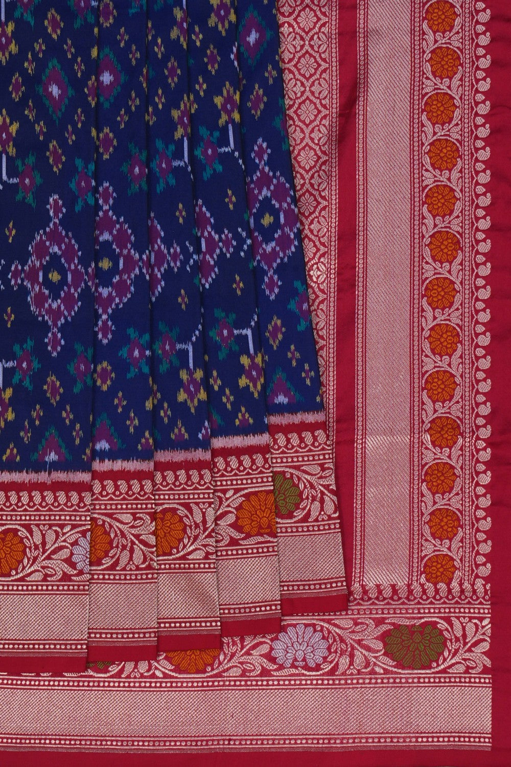 Image of Rajkot Silk Indigo Blue Saree