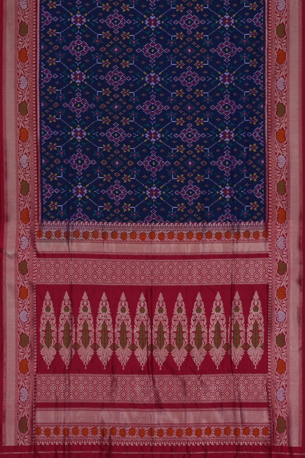 Image of Rajkot Silk Indigo Blue Saree
