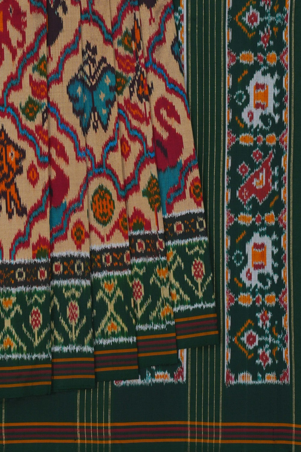 Image of Pochampally Ikat Silk Saree