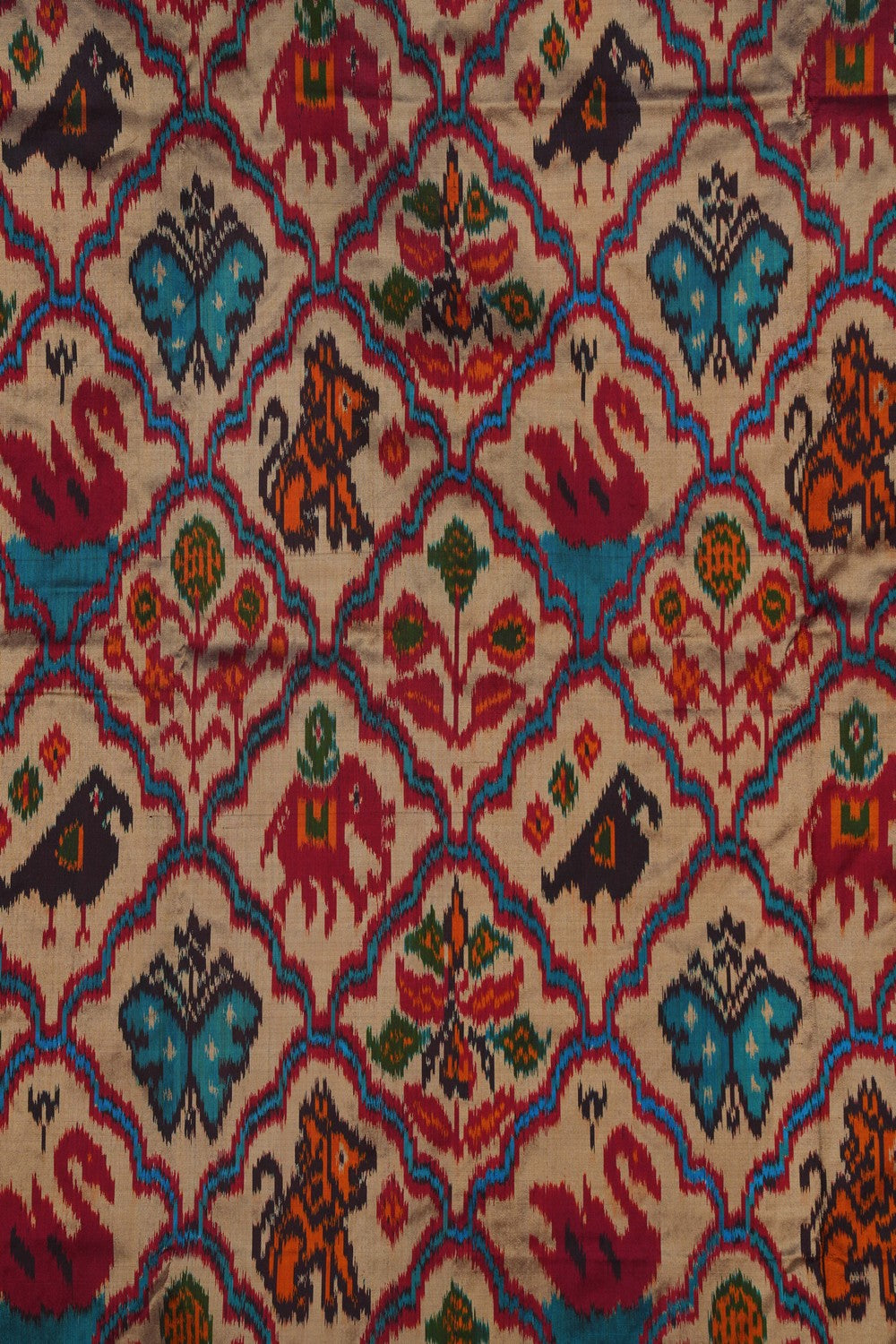 Image of Pochampally Ikat Silk Saree