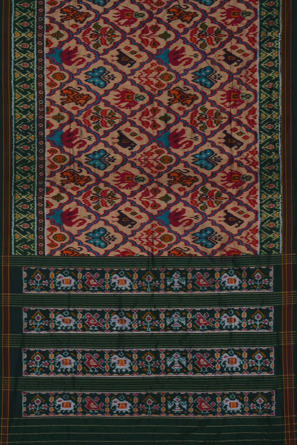 Image of Pochampally Ikat Silk Saree