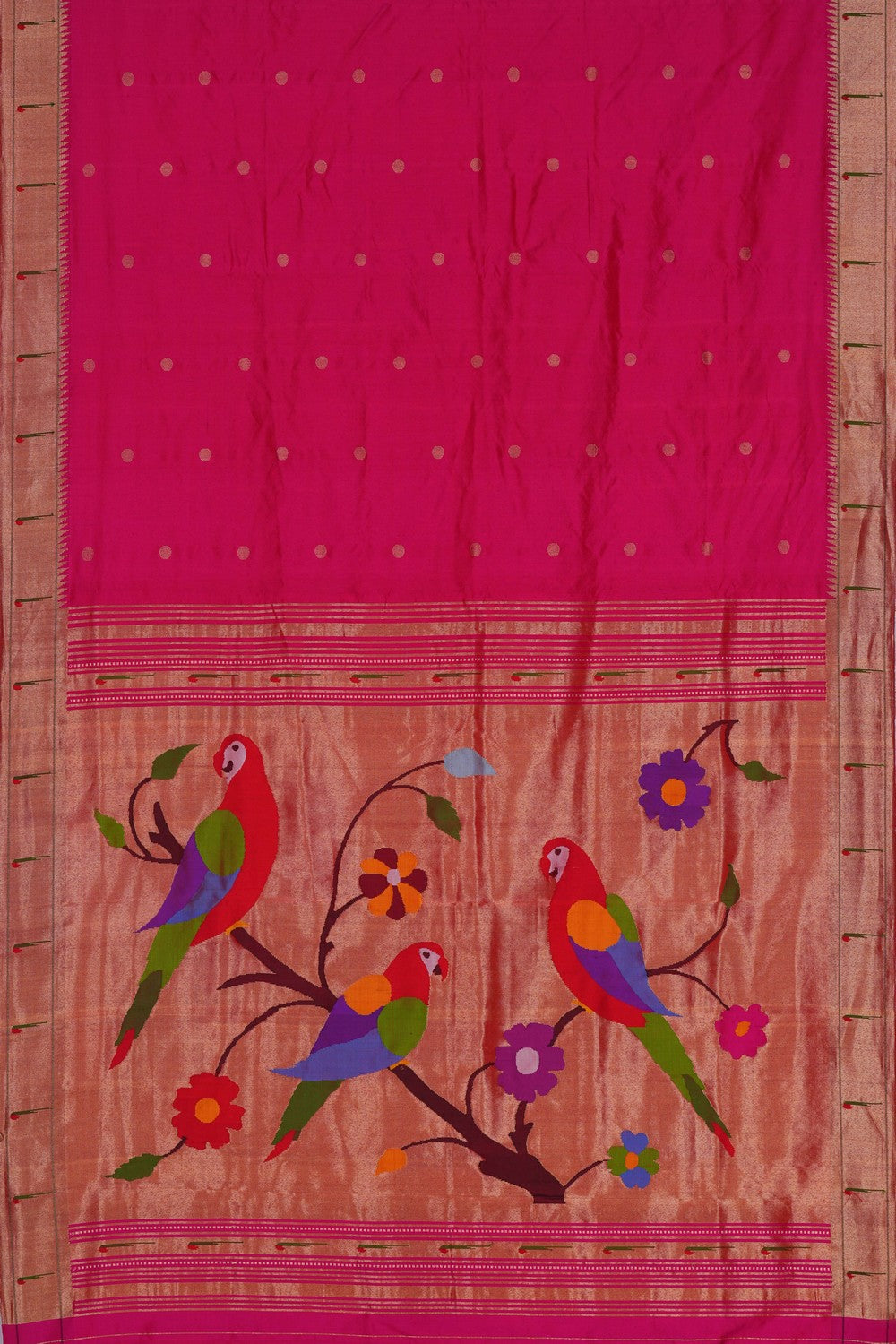 Image of Paithani Silk Pink Saree