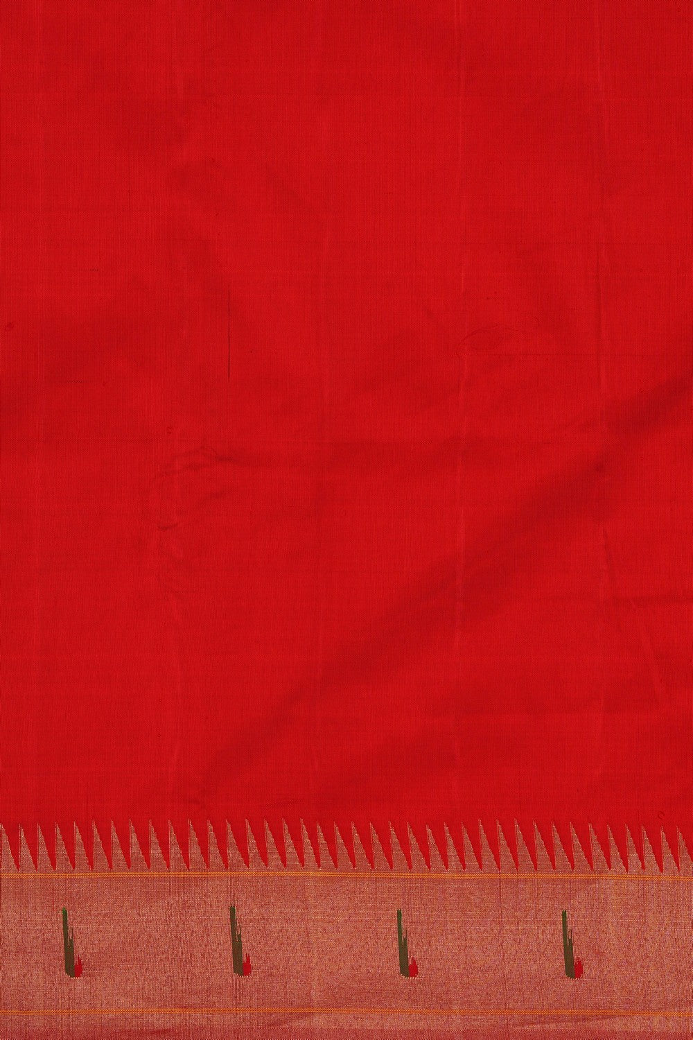 Image of Paithani Silk Red Saree