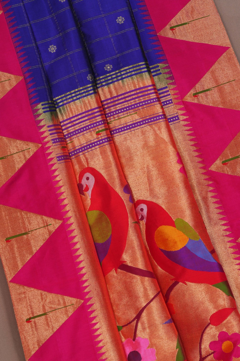 Image of Paithani Silk Purple Saree