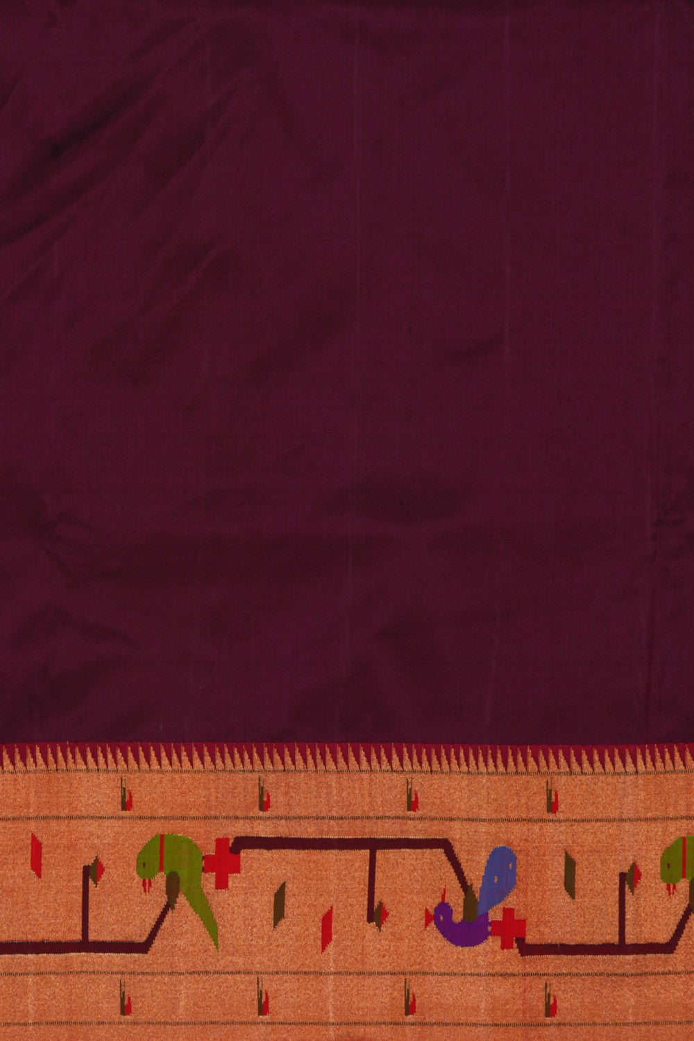 Image of Paithani Silk Violet Saree