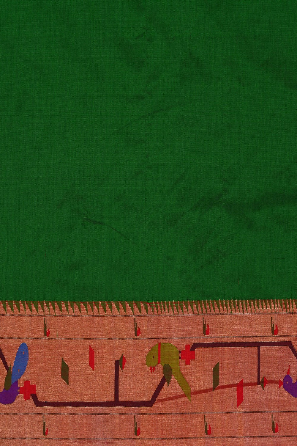 Image of Paithani Silk Green Saree