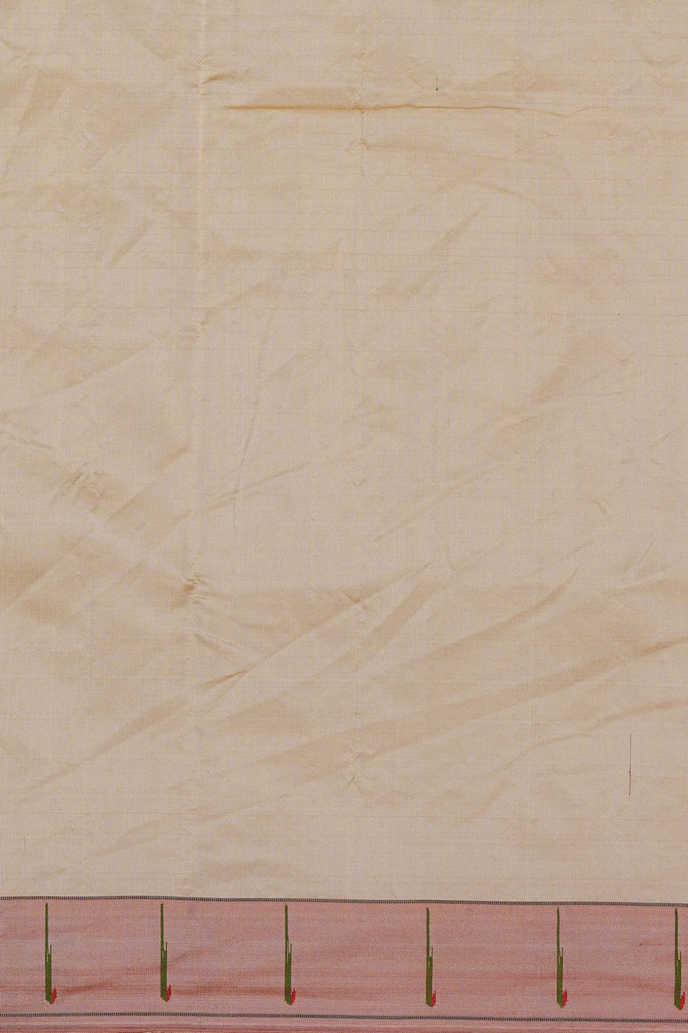 Image of Paithani Silk Off-White Saree