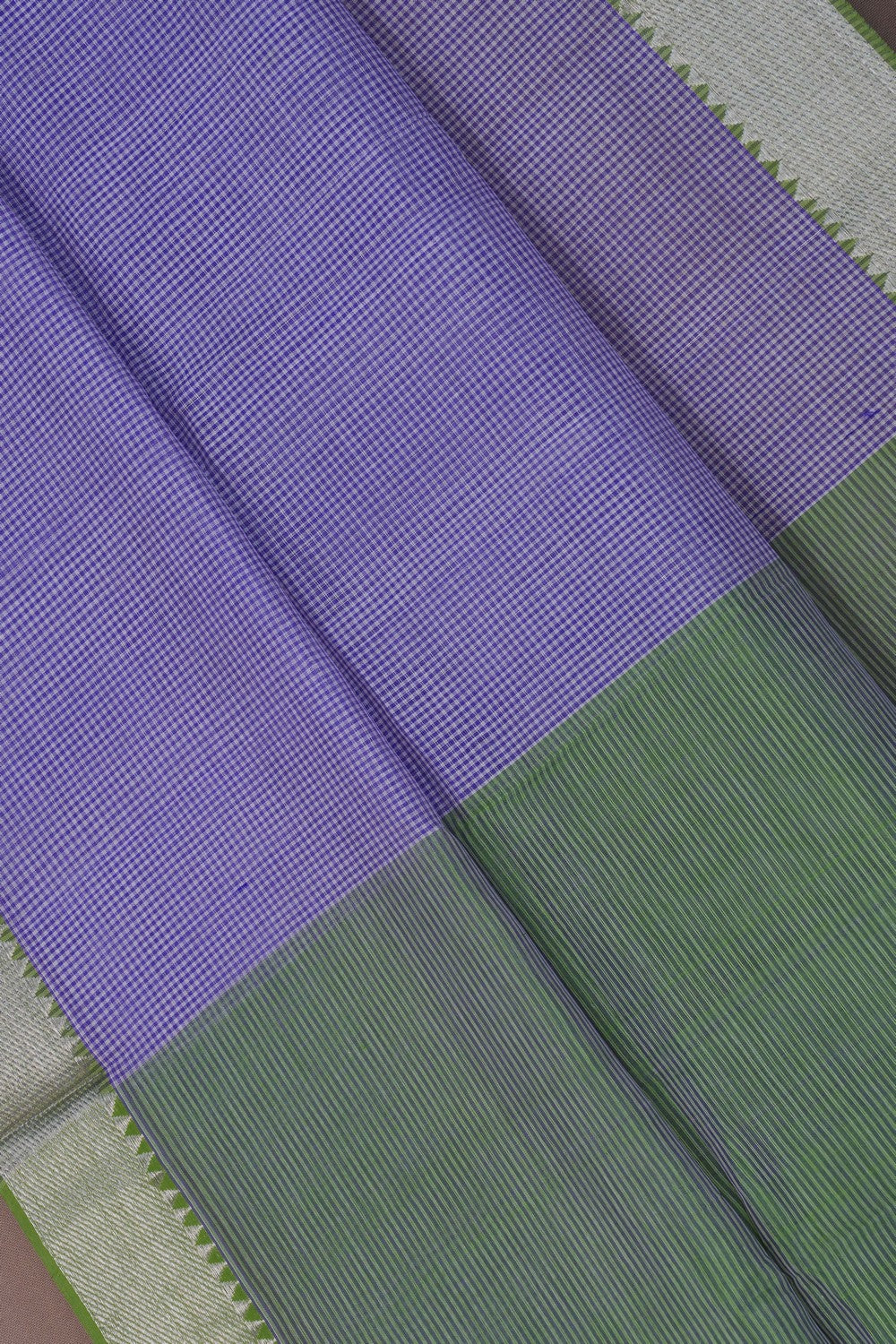 Image of Mangalgiri Purple Saree