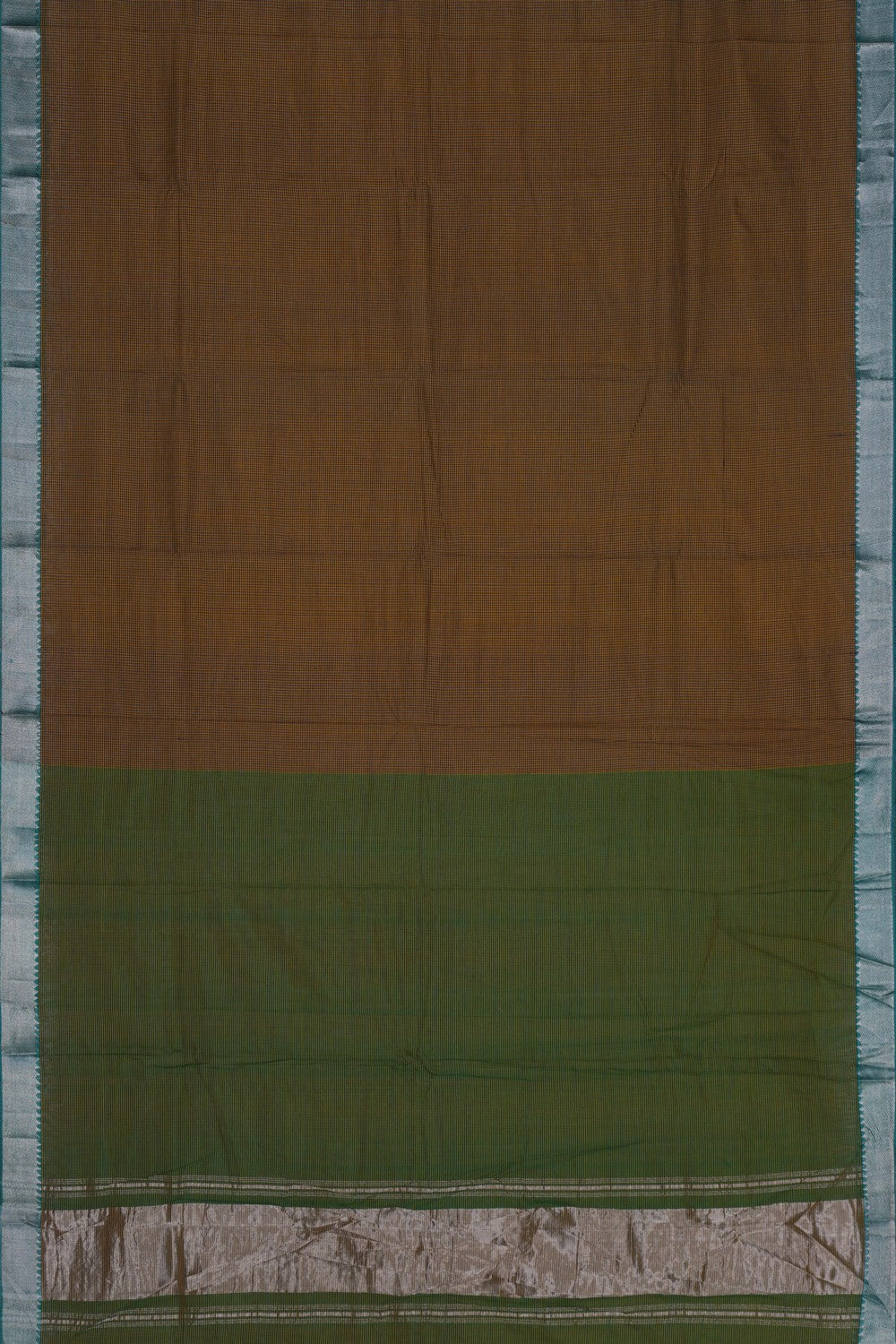 Image of Mangalgiri Moss-Green Saree