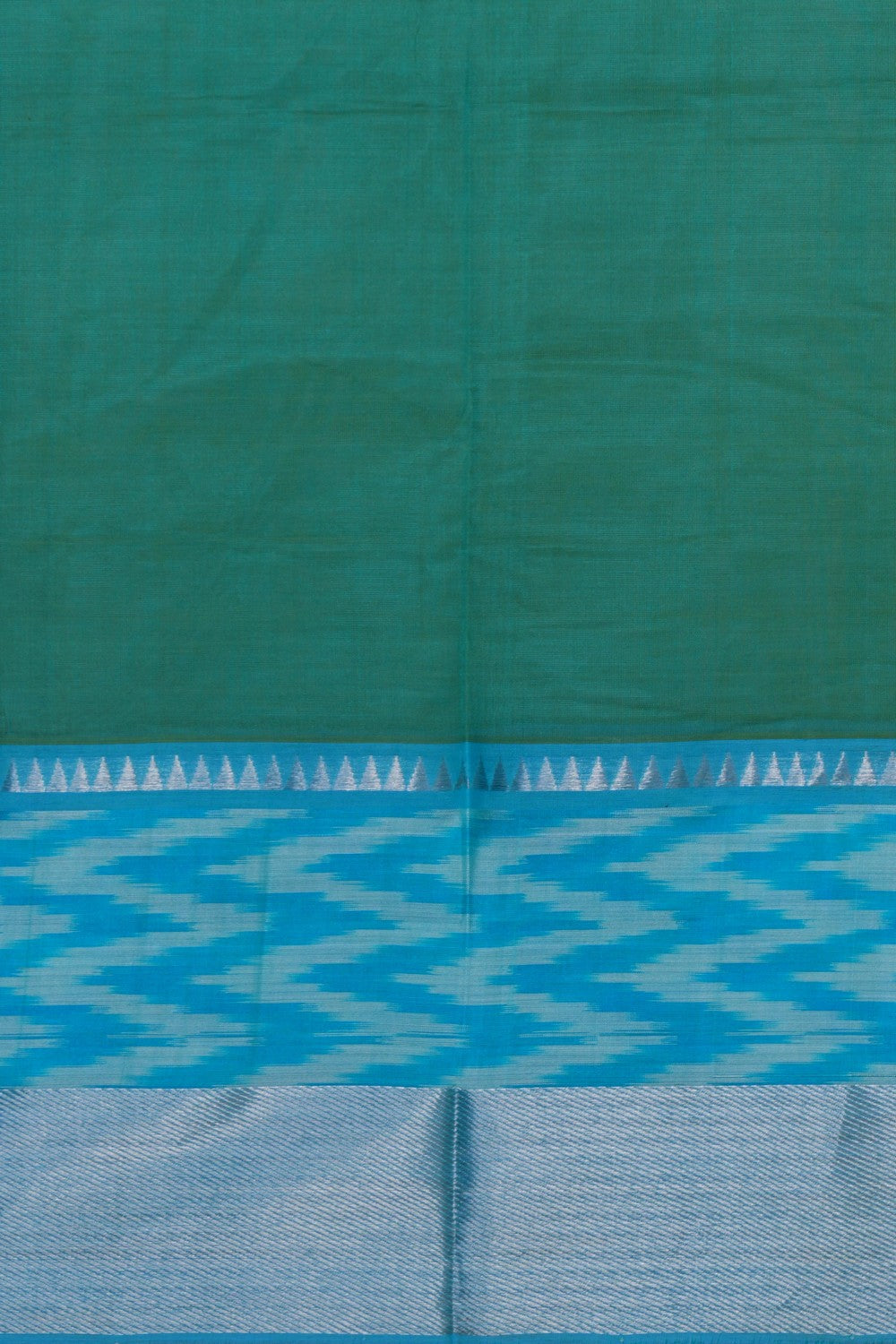 Image of Mangalgiri Green Saree