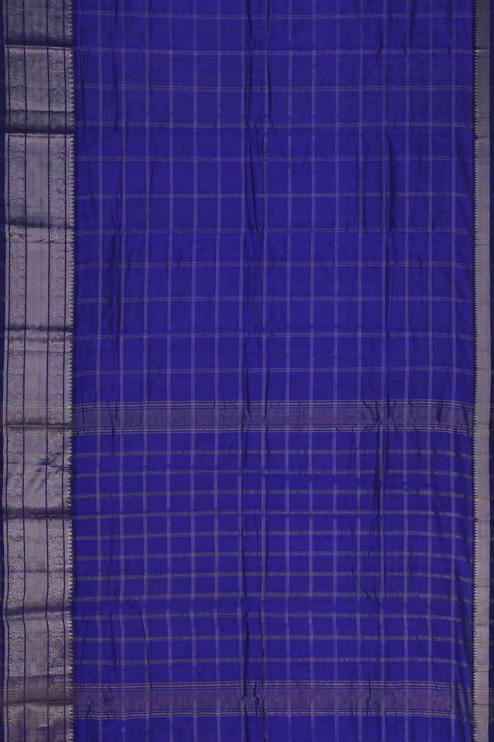 Image of Mangalgiri Zari Kattam Purple Saree