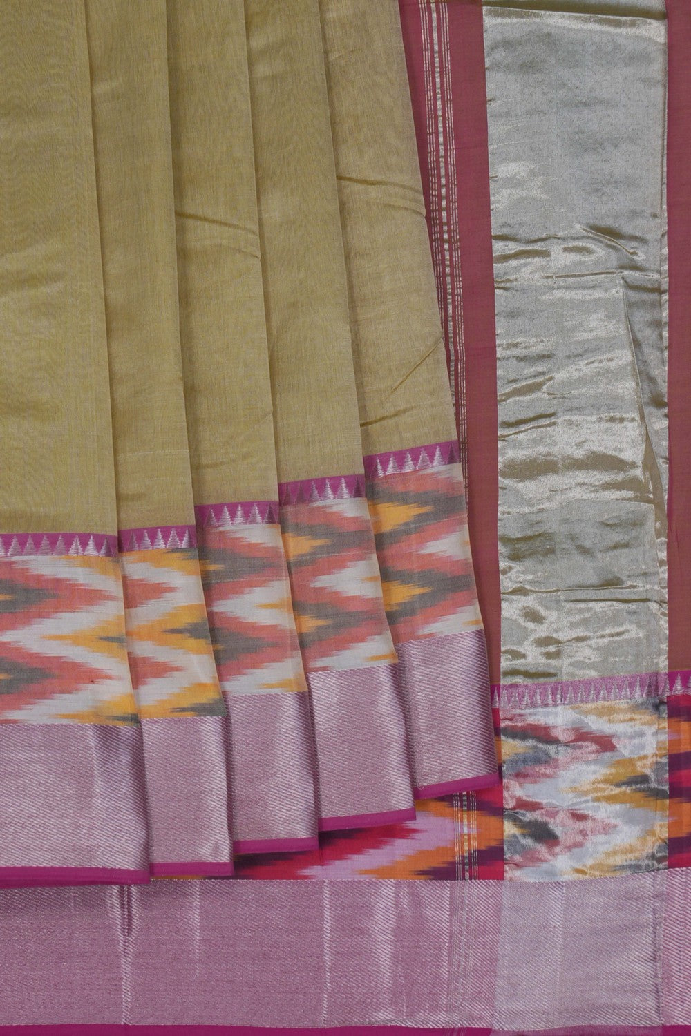 Image of Mangalgiri Green Saree