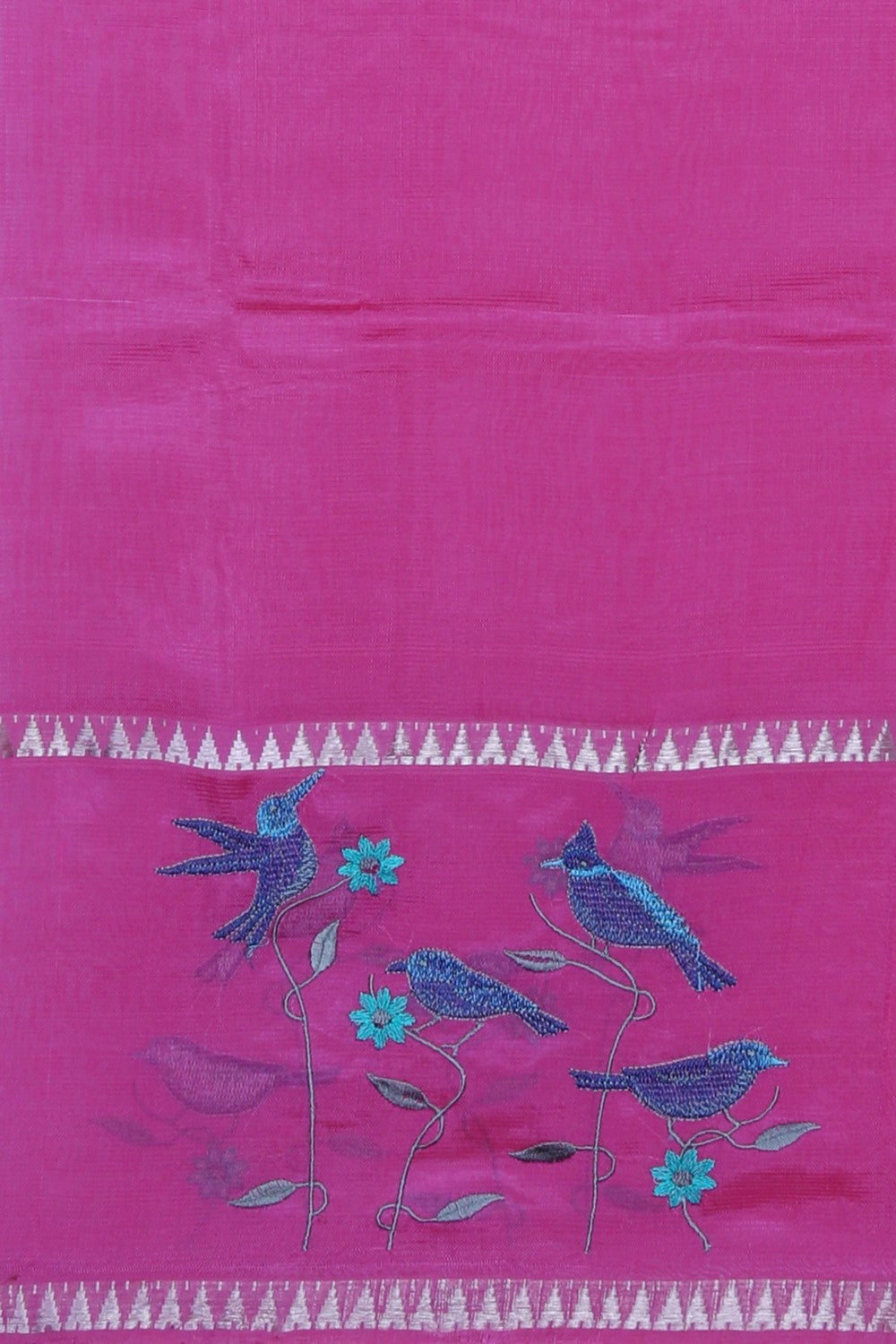 Image of Mangalgiri Silk Pink Saree