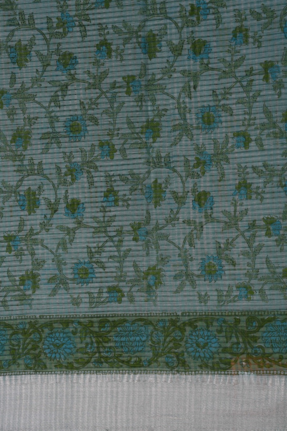 Image of Mangalgiri Light Grey Saree