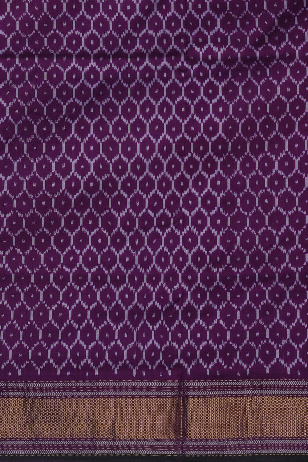Image of Pochampally Ikat Silk Red Saree