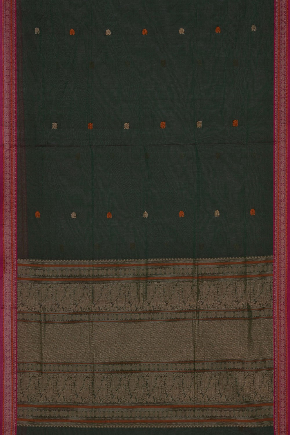 Image of South Cotton Green Saree