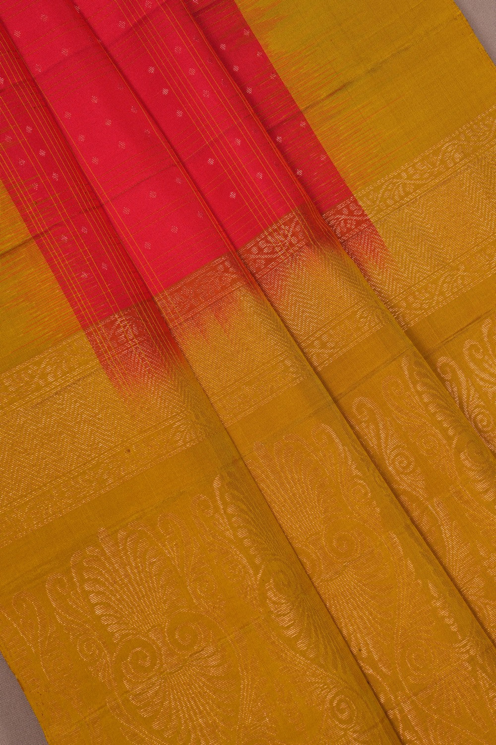Image of South Silk Red Saree