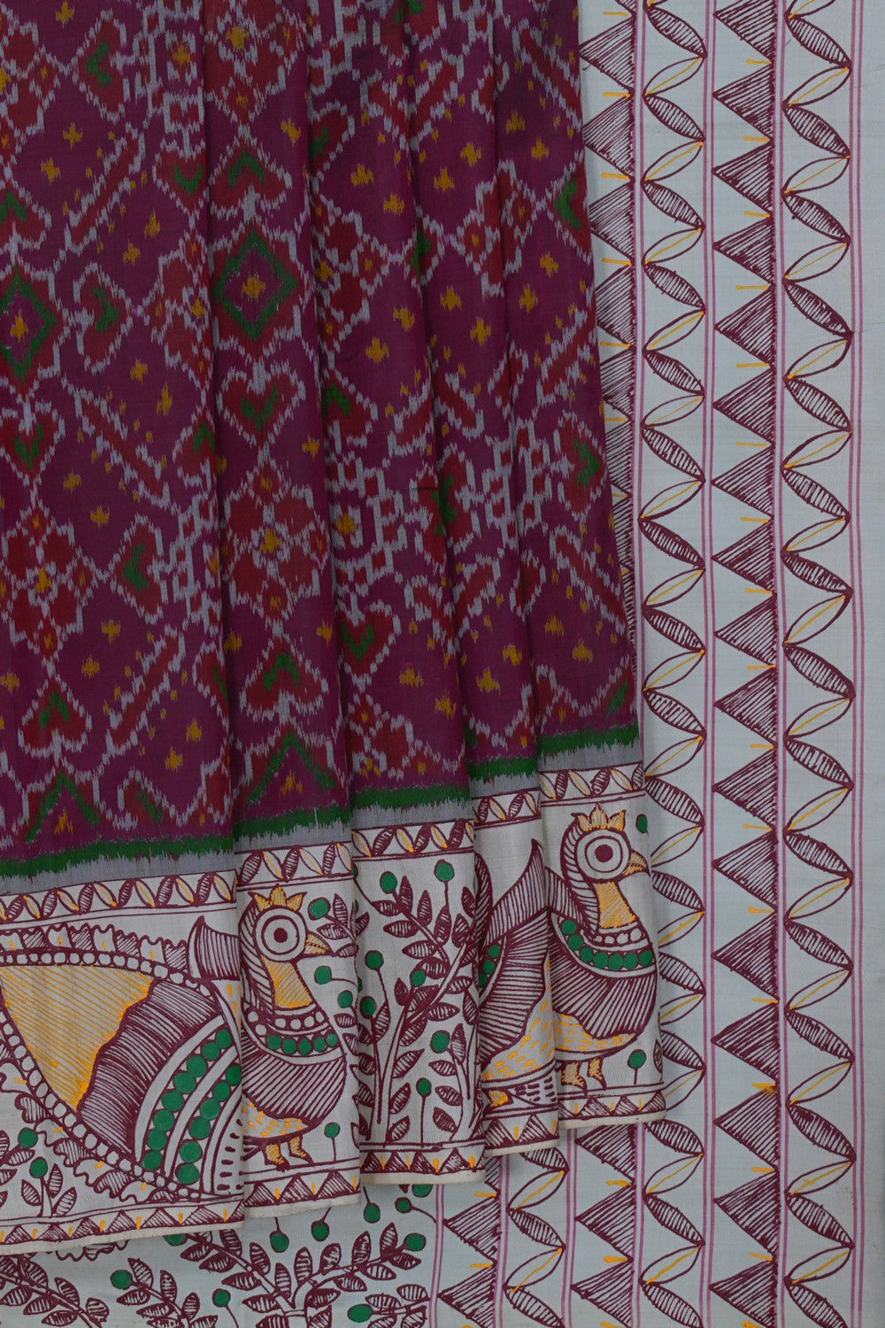 Image of Rajkot Silk Violet Saree