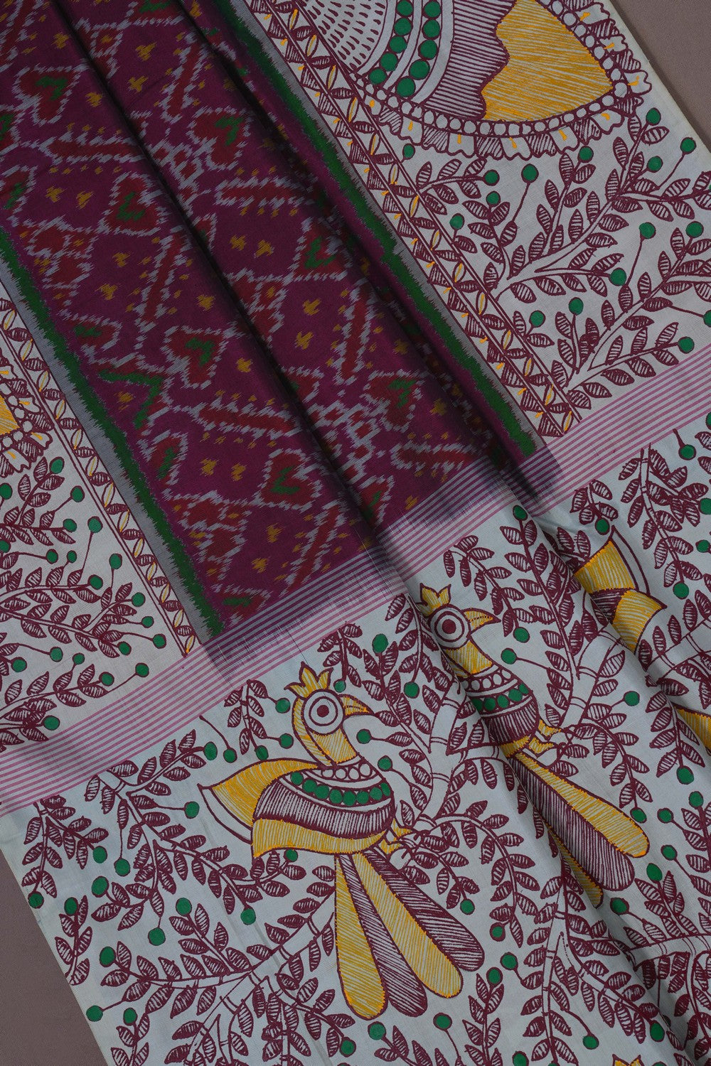 Image of Rajkot Silk Violet Saree