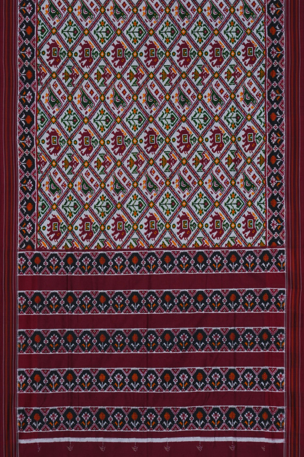 Image of Patan Patola Silk Double Ikat Saree