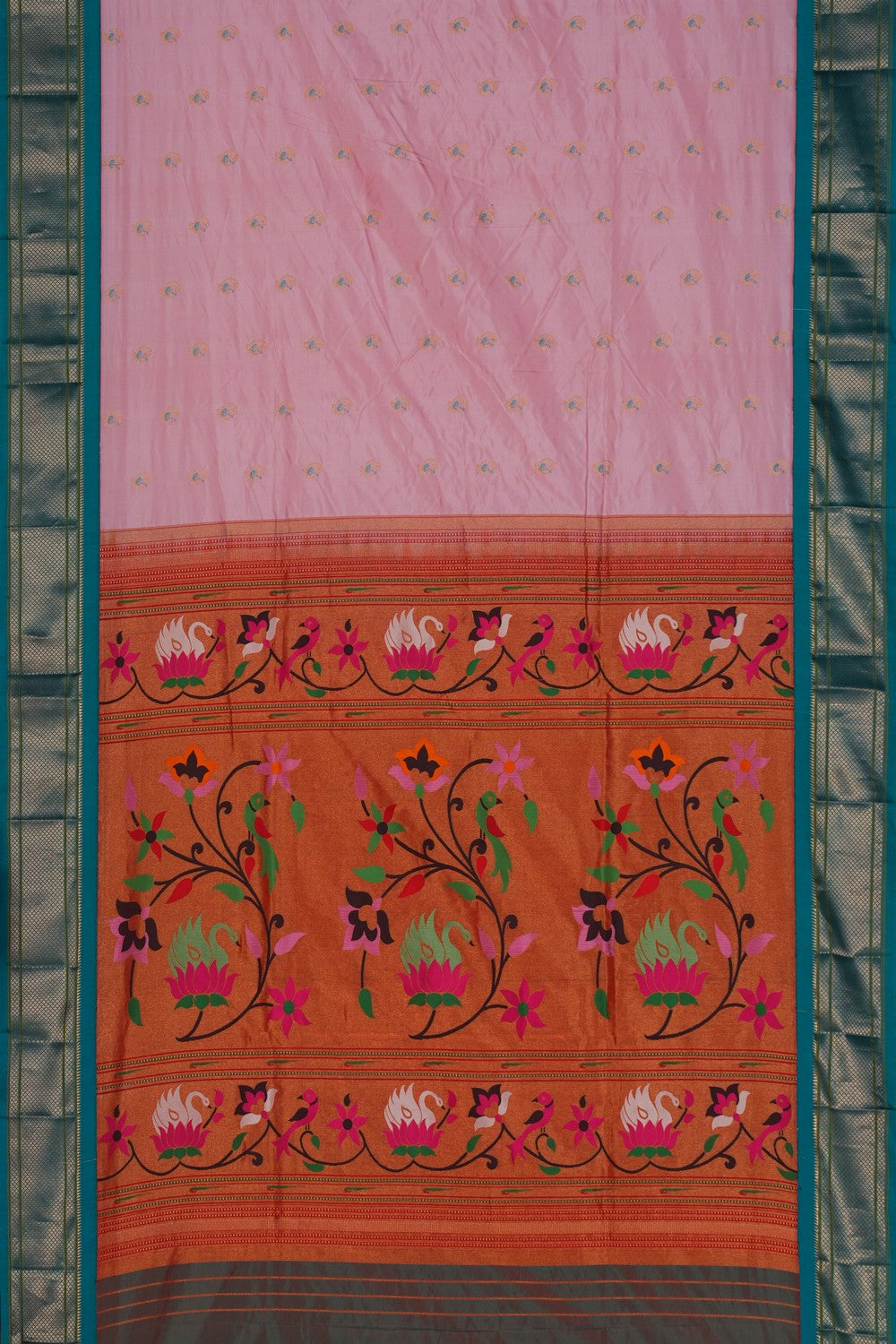 Image of Narayanpet Silk Pink Saree