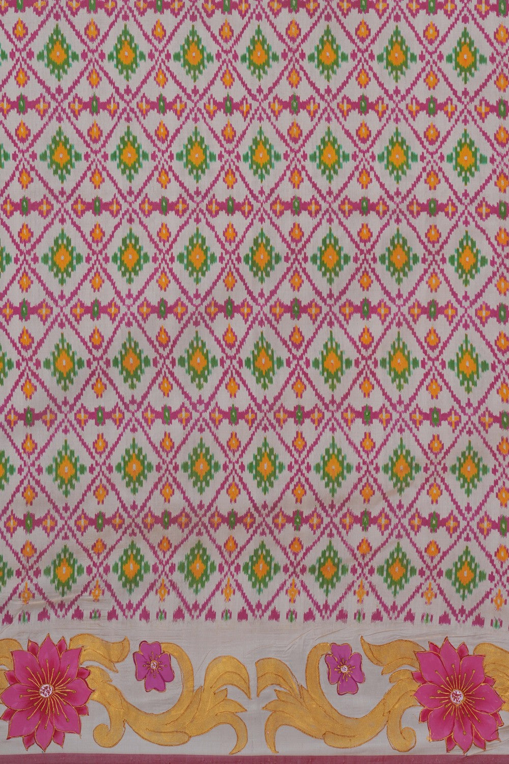 Image of Pochampally Ikat Silk Red Saree