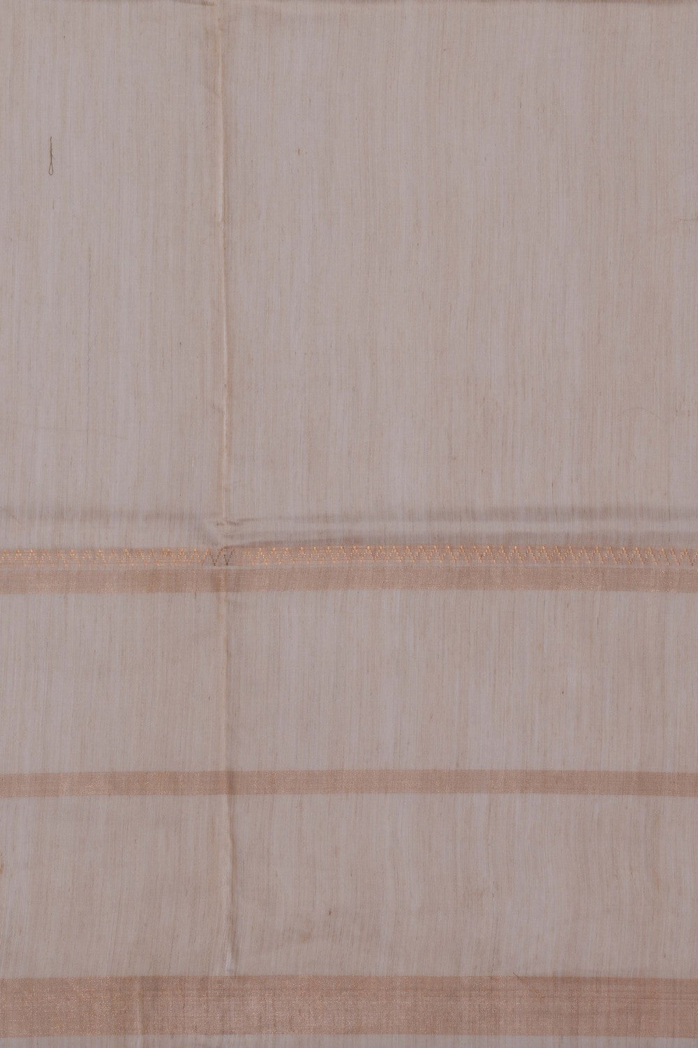 Image of Bhagalpur Tussar Silk Off-White Saree