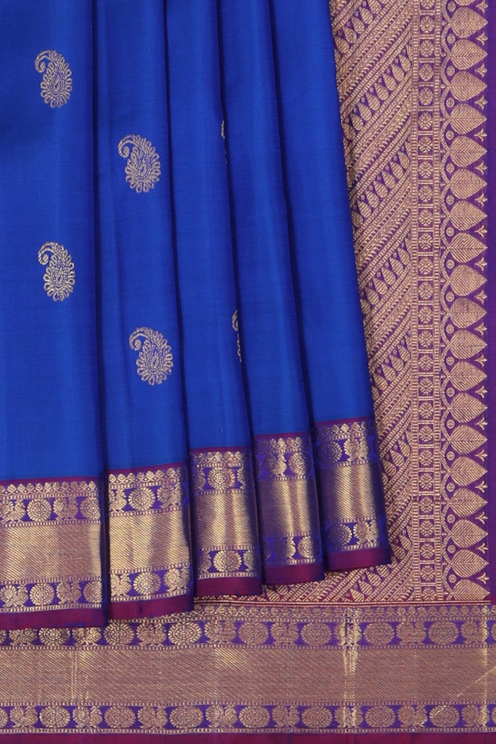 Image of Blue Arani Silk Saree
