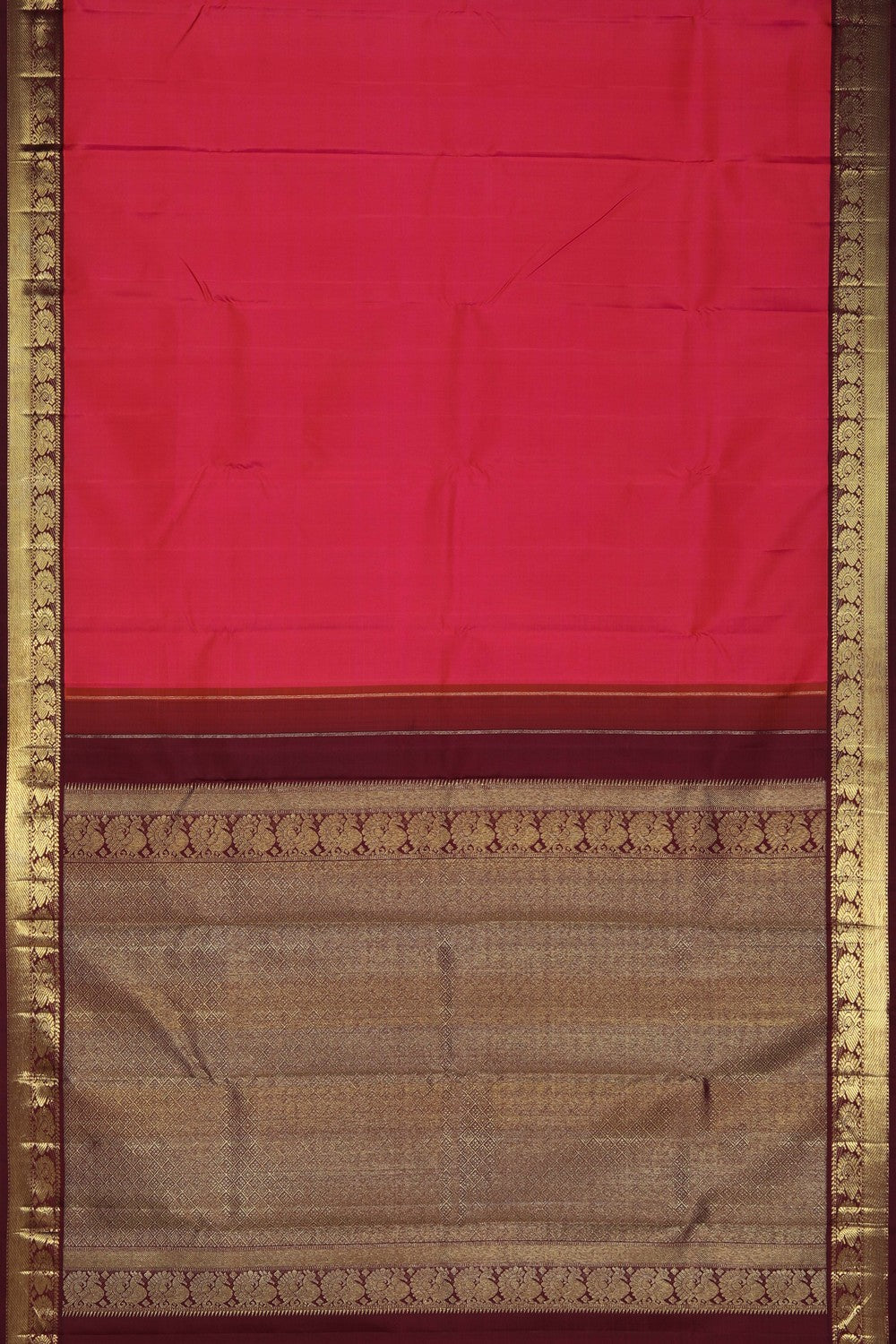 Image of A Fuchsia Pink Arani Silk Saree