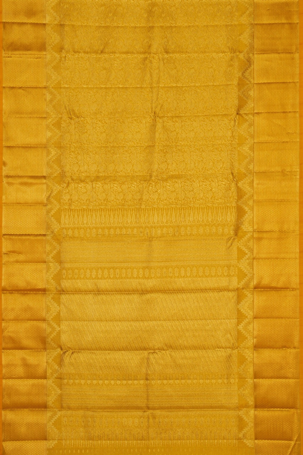 Image of Gold Tissue Brocade Kanchipuram Silk Saree