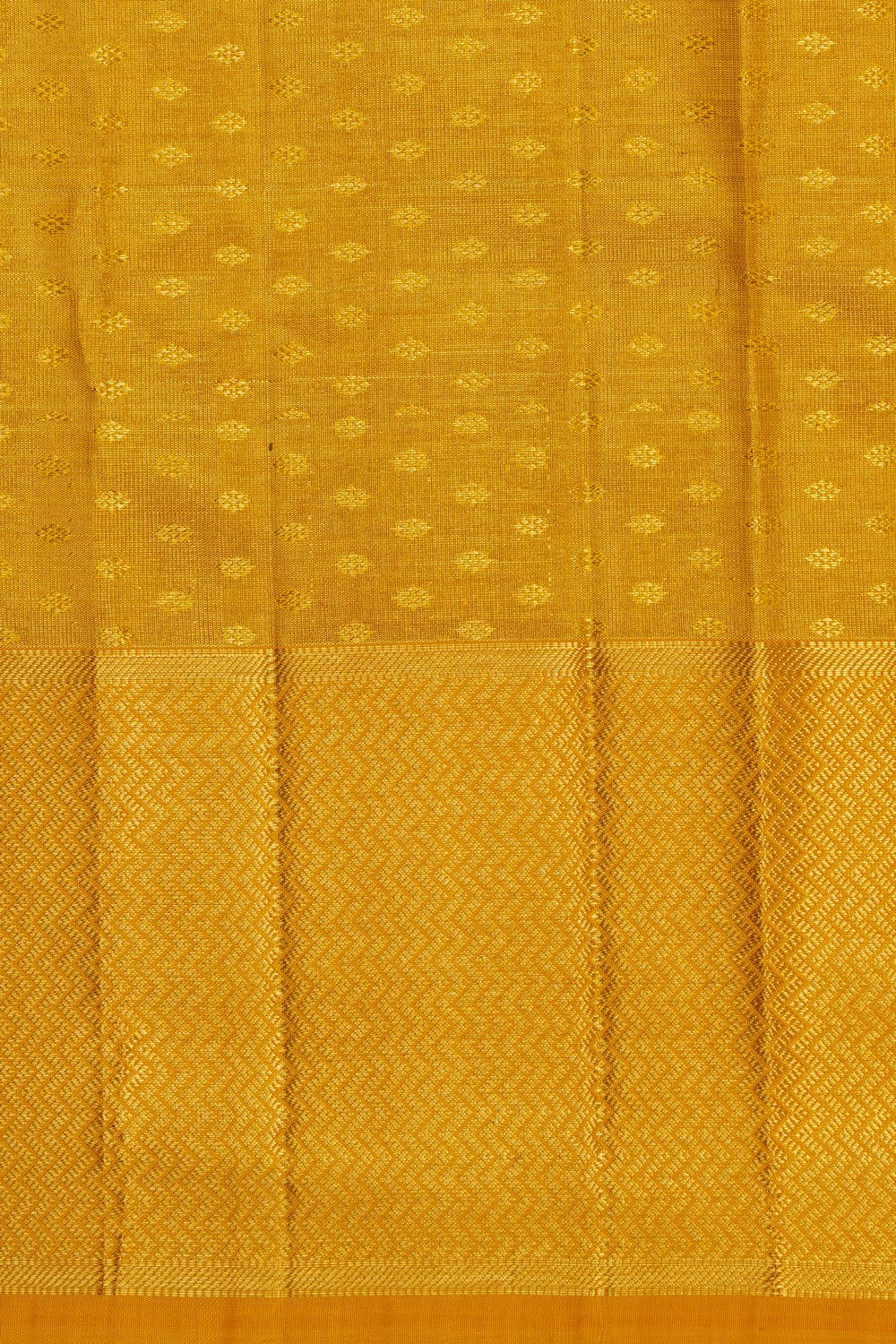 Image of Gold Tissue Brocade Kanchipuram Silk Saree